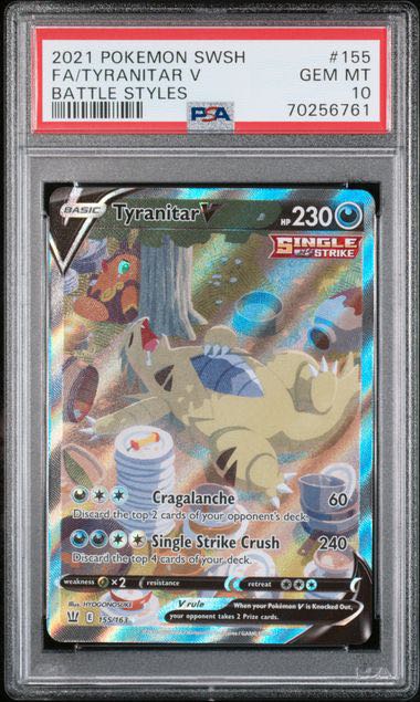 PSA 10 Tyranitar V 155/161