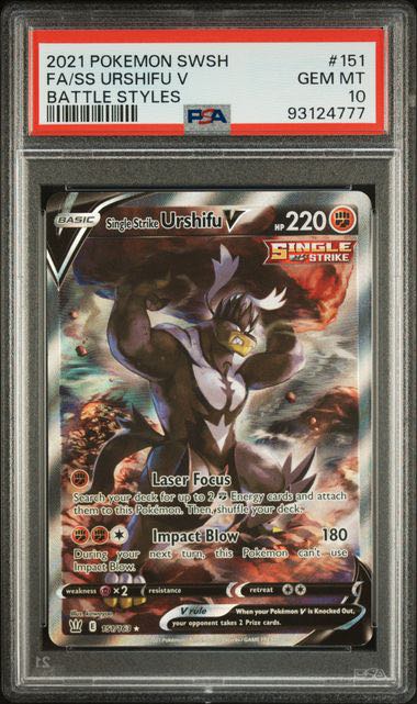 PSA 10 Single Strike Urshifu V 151/163