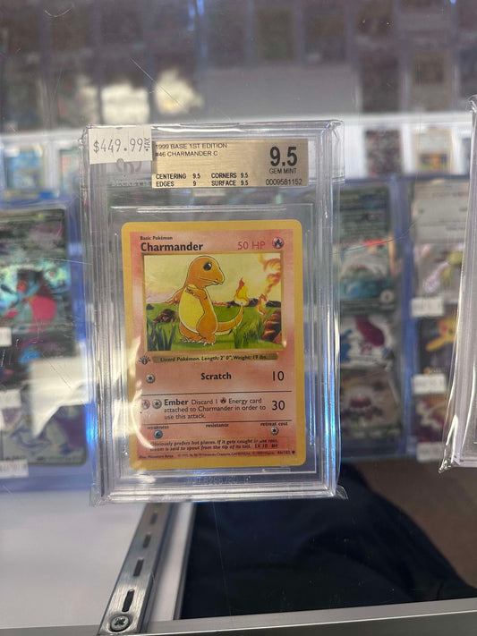 BGS 9.5 1st Edition Shadowless Charmander Base Set 46/102