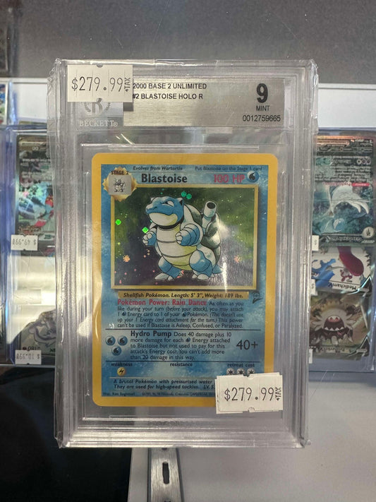 BGS 9 Blastoise-Holo Base Set 2 Unlimited