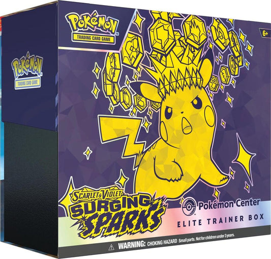 Surging Sparks Pokemon Center Elite Trainer Box (Exclusive) - SV08: Surging Sparks (SSP)